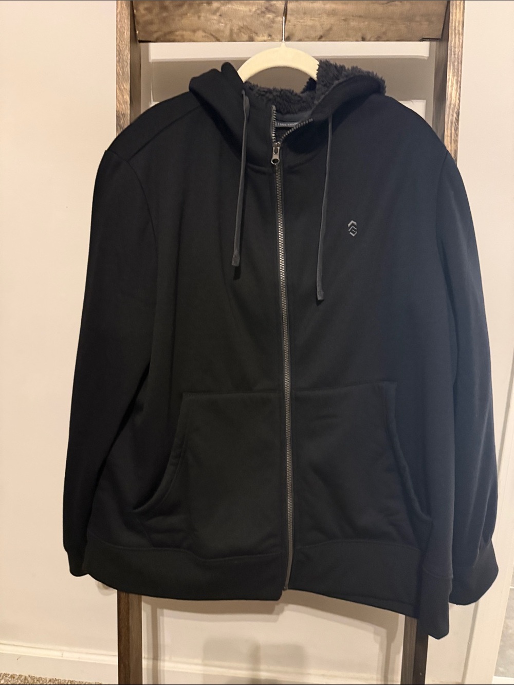 Free Country Black Zip-Up Hooded Sweater